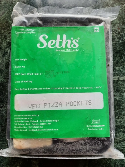 Veg Pizza Pockets