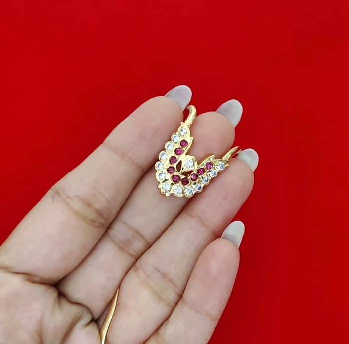 Buy Five Metal Full Stone Flower Design Impon Ring for Women