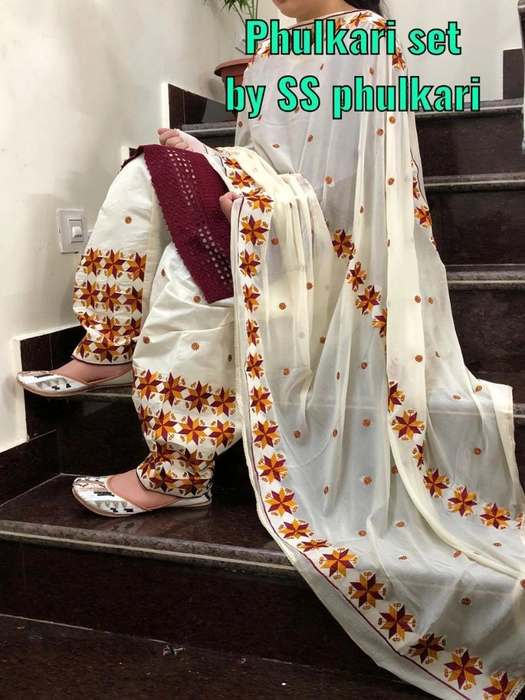 Punjabi Phulkari Suit/Phulkari Collection/Phulkari Dupatta Suits  Design/Handmade Phulkari Suit. - YouTube