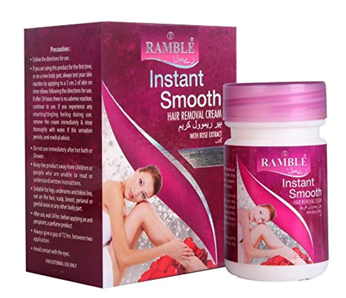 Ramble Instant Smooth Hair Removal Cream (Pack of 3 - 40g each)