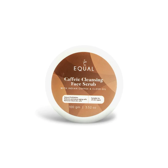 Equal Caffeic Cleansing Face Scrub with Indian Coffee & Clove Oil (100gm)