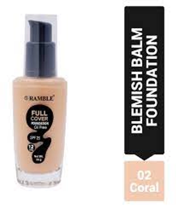 Ramble Full Cover Foundation - 02(Coral)