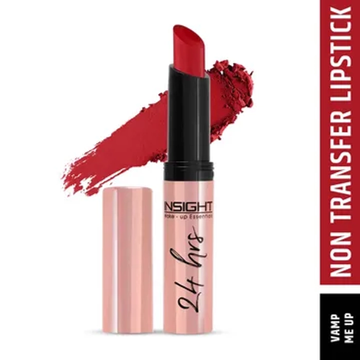 Insight 24Hrs Non Transfer Matte Lipstick - Shade 01(Vamp Me Up)