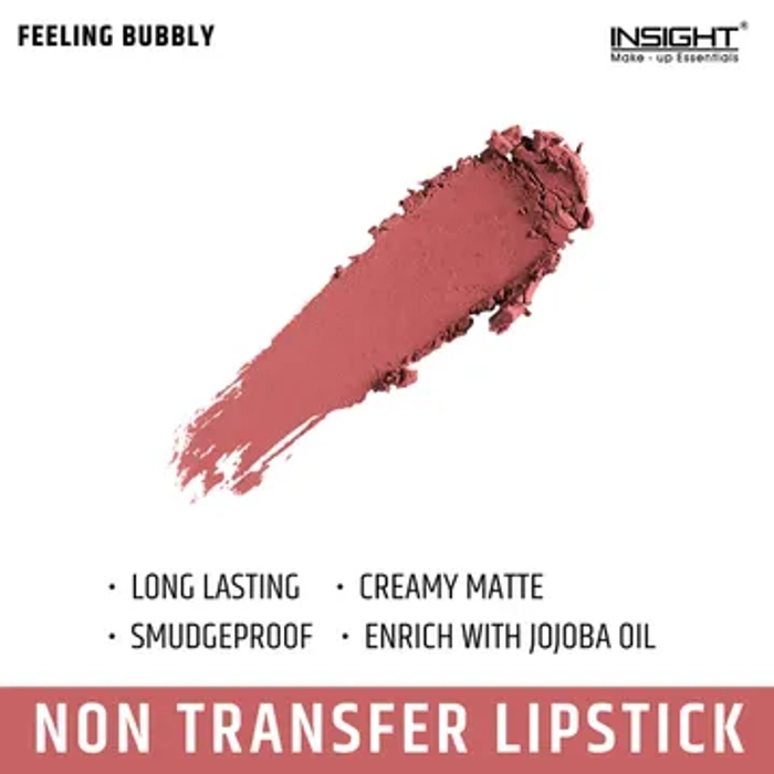 Insight 24Hrs Non Transfer Matte Lipstick - Shade 07(Feeling Bubbly)