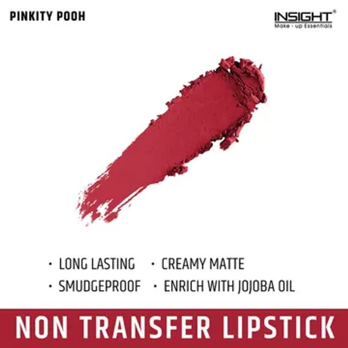 Insight 24 Hrs Non Transfer Lipstick Shade 10 (Pinkity Pooh)