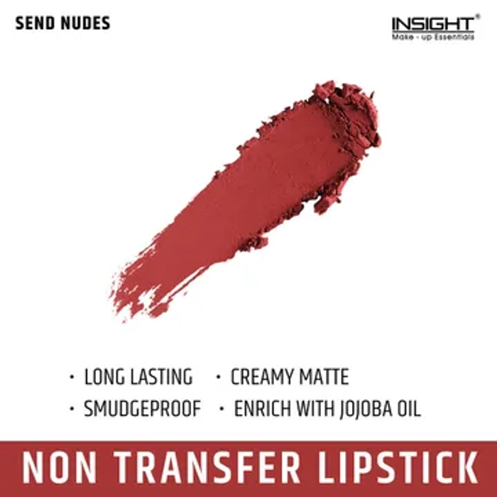 Insight 24Hrs Non Transfer Matte Lipstick - Shade 06(Send Nudes)