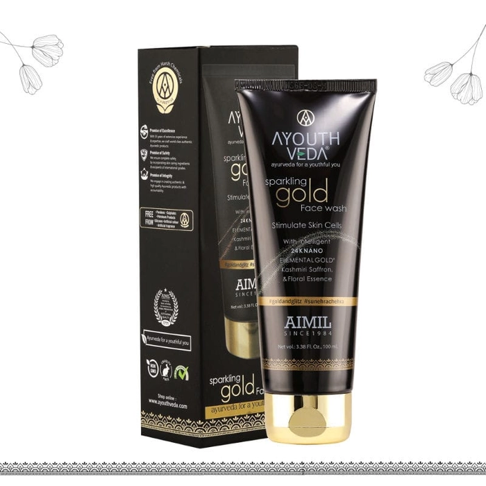 Ayouthveda Sparkling Gold Facewash