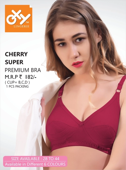 Oxy Cherry Super Premium Bra (Pack of 6 Assorted Colours)