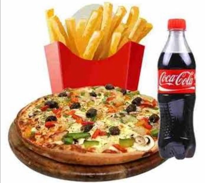 Combo Pizza, Fries, Pepsi (2 To 3 People) Medium
