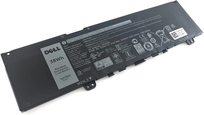 Dell Inspiron 13 (7370, 7373) P83g P83g001 11.4v 38wh 3-Cell Original Laptop Battery - F62G0, 39DY5