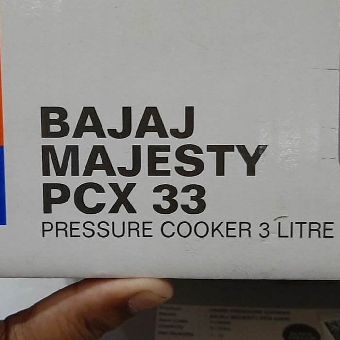 Bajaj pcx discount 33 pressure cooker