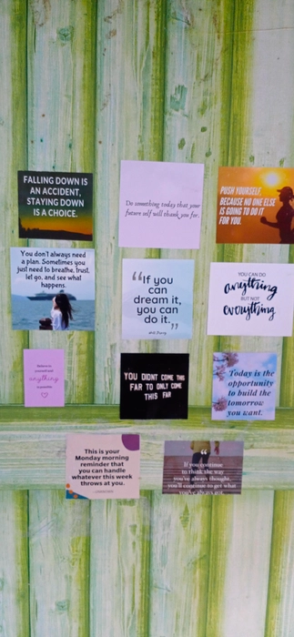 12 Motivational stickers Group A White Background Opaque (non-transparent) stickers