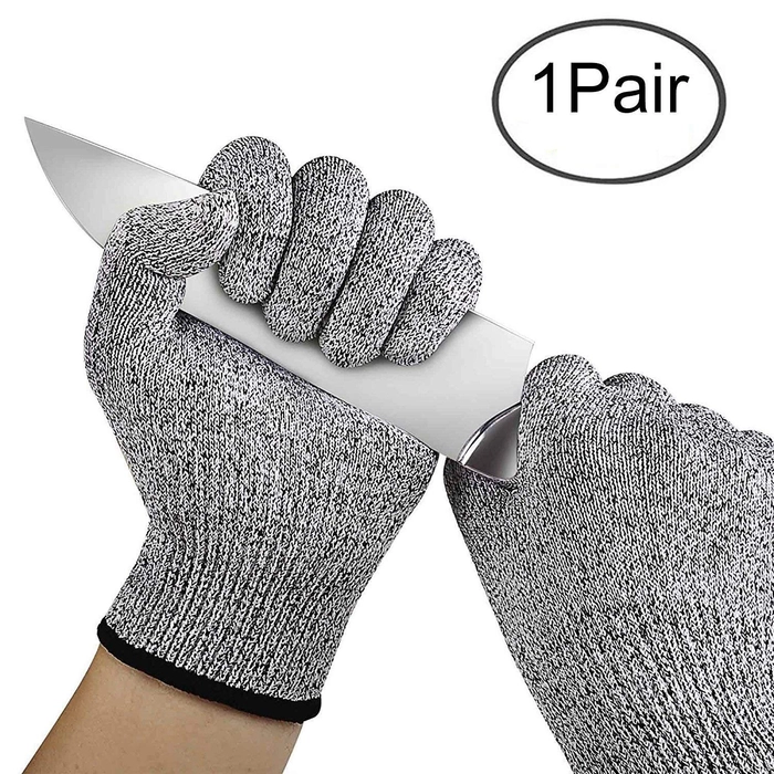 Knife Cut Resistant Nylon, Hand Safety Gloves For Kitchen, Industry, Sharp Items, Gardening