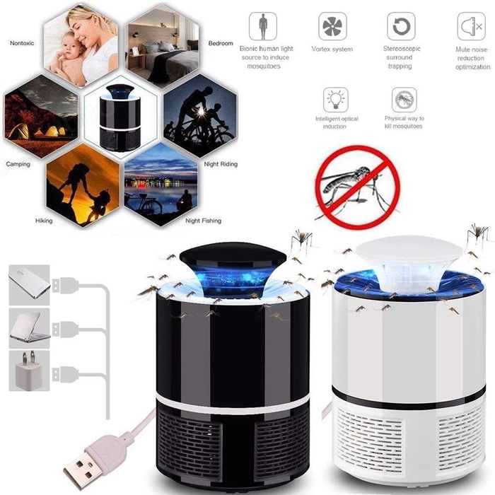 Electronic Eco-Friendly USB Powered UV LED Super Trap Mosquito Insect Killer Lamps Light Machine for Home