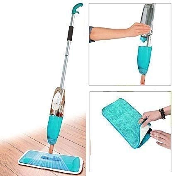 Spray Mop Multifunctional Stainless Steel Microfiber Floor Cleaning Healthy Spraying Mop With Removable Washable Cleaning