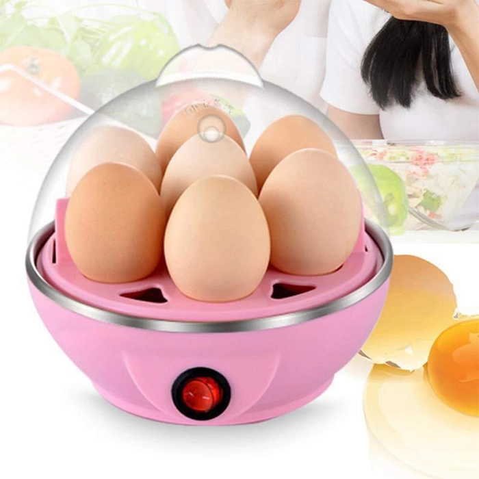 Egg Boiler Electric Automatic Off 7 Egg Poacher for Steaming, Cooking Also Boiling and Frying