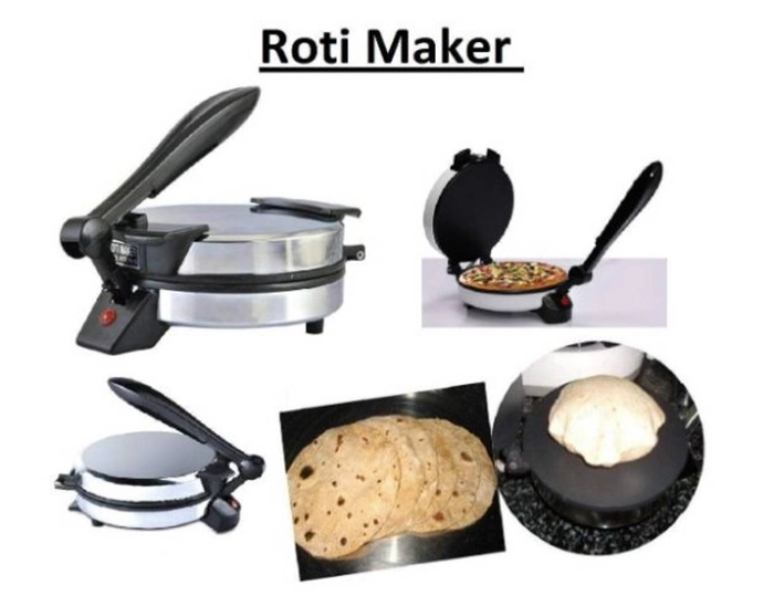 Electric Roti Maker Chapati / Roti / Khakhra / Pizza Maker Shock Proof Stainless Steel