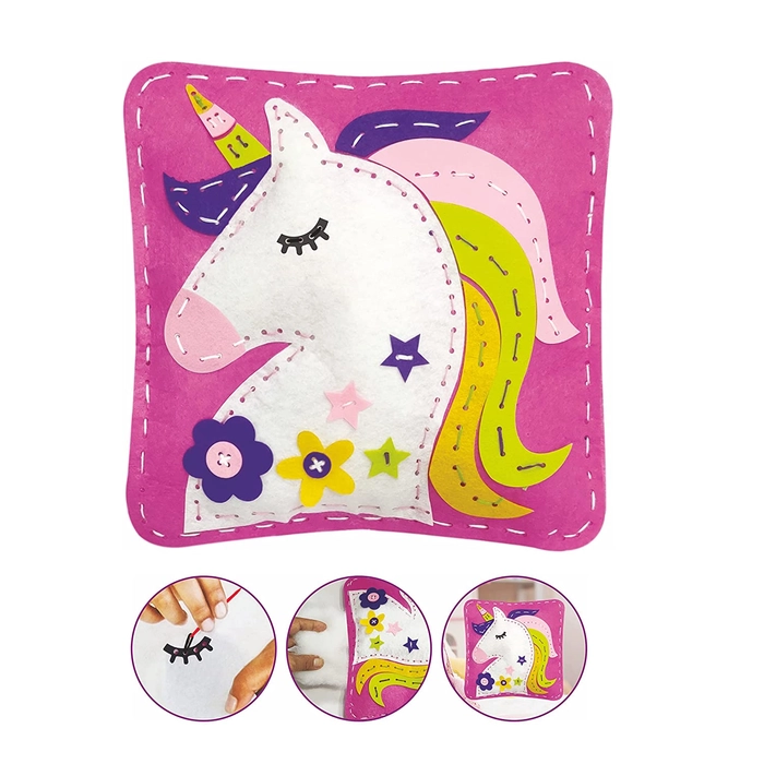 Pinwheel Crafts Unicorn Pillow Kit for Kids