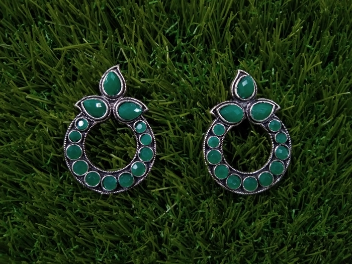 Buy EMERALD Green Swarovski Earrings, Drop Earrings | Ellee Couture Boutique