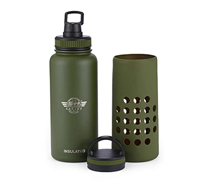 1000ml Thermal Water Bottle Thermos Vacuum Flask Double Stainless