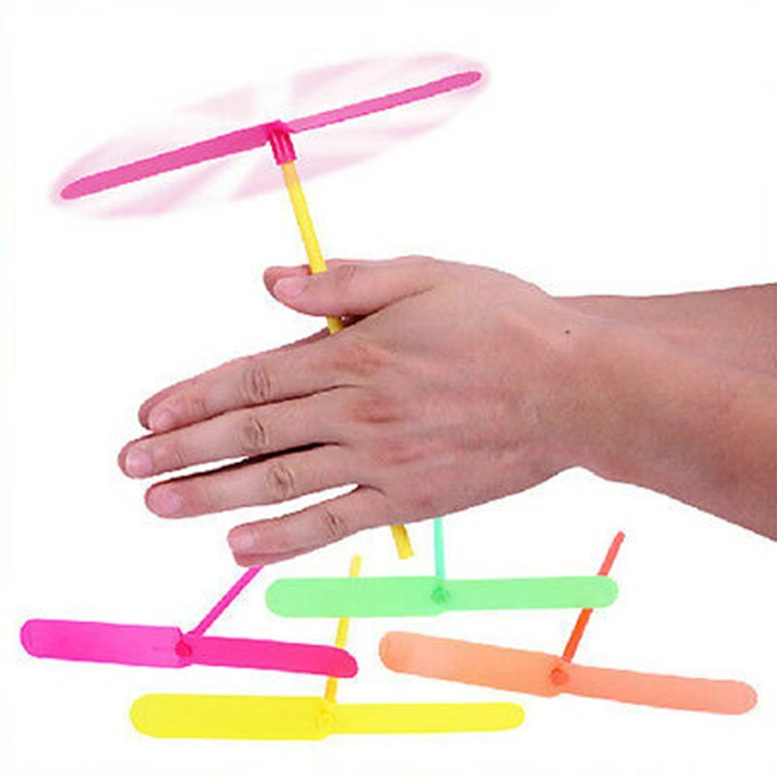 Dragonfly Fairy Hand Rub Flying Dragon Fly Toy Helicopter Propeller Traditional Nostalgic Children Toys