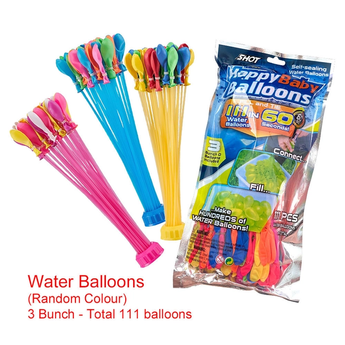 111pcs Water Balloon Bomb Rapid Water Injection Fast Filling Summer Outdoor Water Party Toy