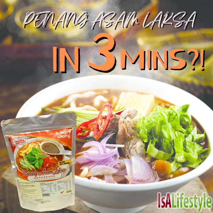 Penang Asam Laksa Soup with Fish + Noodle Instant Asam Laksa