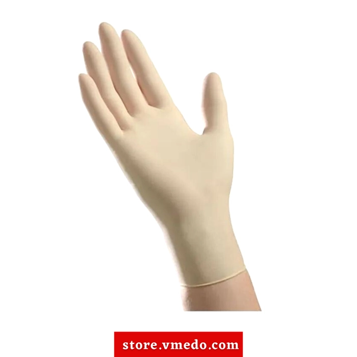 VMEDO Latex Gloves Powder Free (100 Pieces)