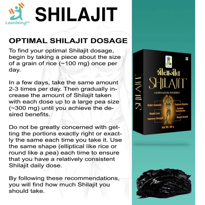 Pure Ayurvedic Shilajit/Shilajeet Resin - Leanbeing Healthcare