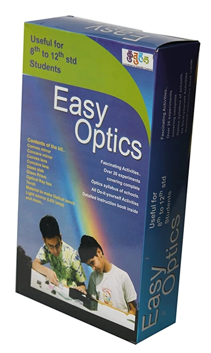 Optic Lab for Students | Easy optics physics experiment DIY kit  - Multi color | 8th to 12th Std Students