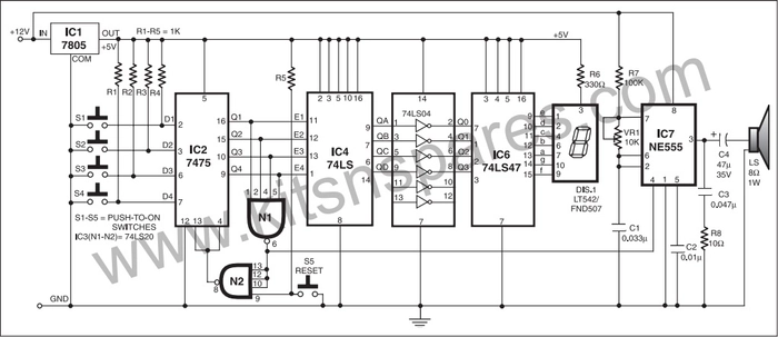 Fastest Finger First Indicator  - Electronic DIY Kit for kids