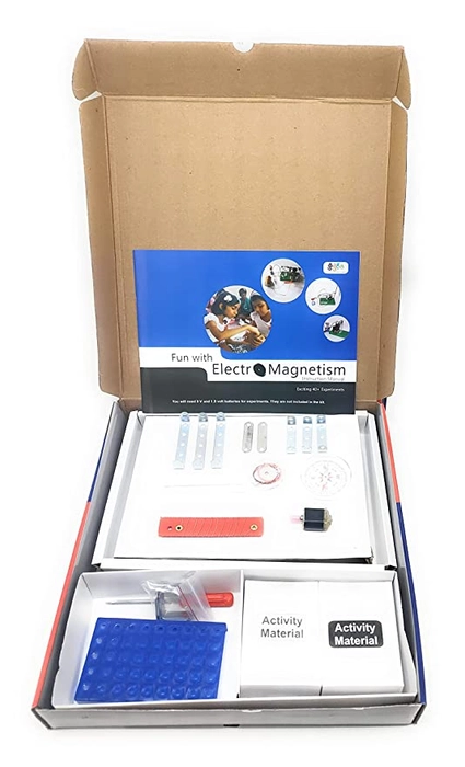 Fun with electromagnetism. contains required material and usage manual. perform 40 do it yourself activities.- Multi color