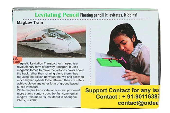 Levitating Pencil. Floating Pencil Making Kit. Do It Yourself. Educational Toy. School Project (Small)