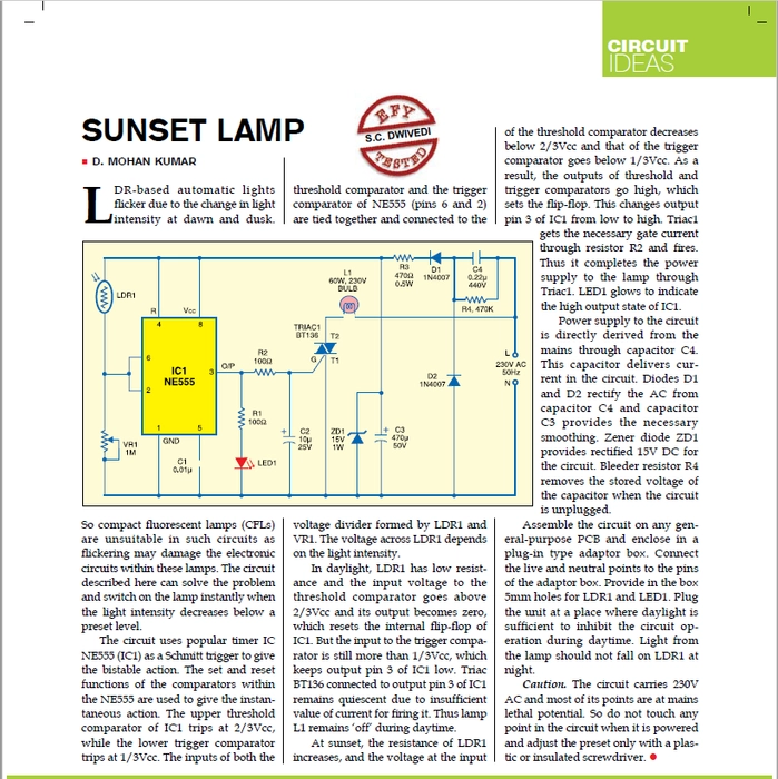 Sunset Lamp - Electronic DIY Kit