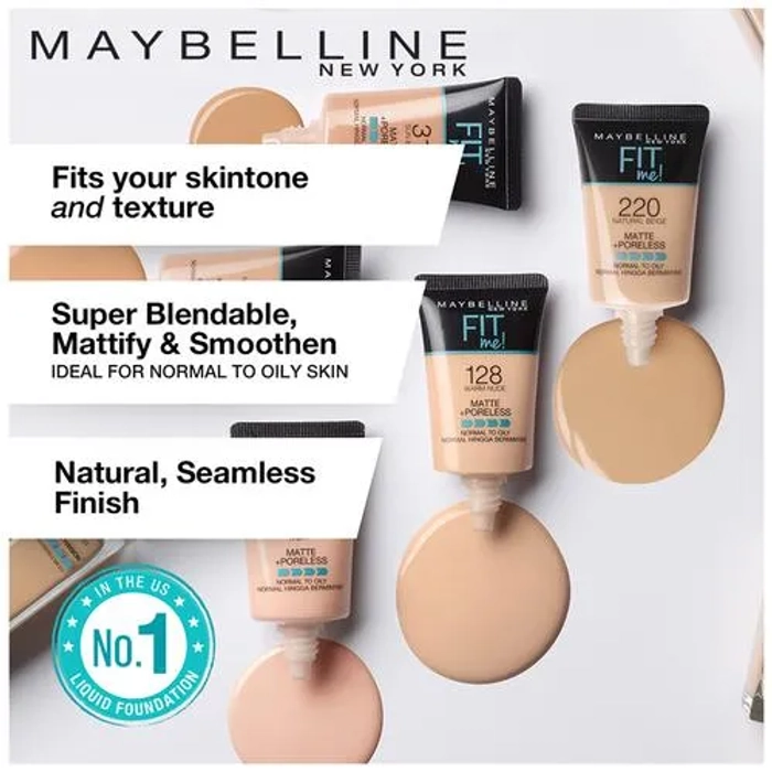  Maybelline Fit Me Foundation 115, 30ml : Beauty & Personal Care