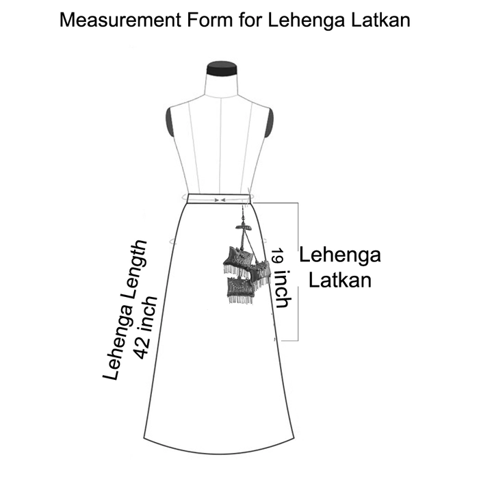 Measurement Guide to Get Custom Fit Lehenga Choli