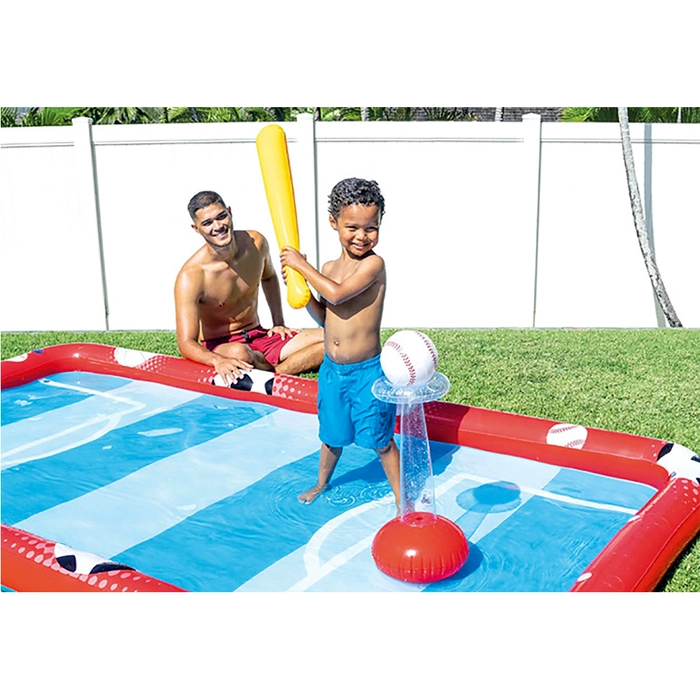 Intex 57147 Inflatable Kids Sports Pool Game Play Center 3in1 set Outdoor Water Pool Valleyball/ Football / Baseball