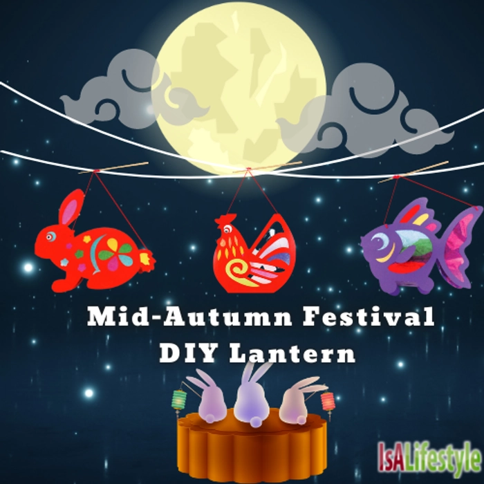 LED Lantern DIY Cartoon Mid-Autumn Moon Cake Festival Handmade Tang Lung