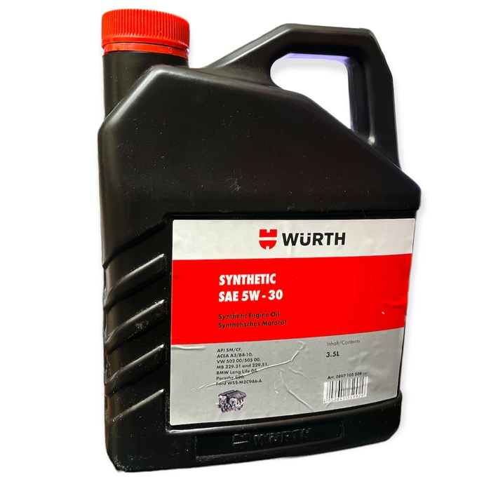 WURTH SYNTHETIC ENGINE OIL 5W-30 3.5 L
