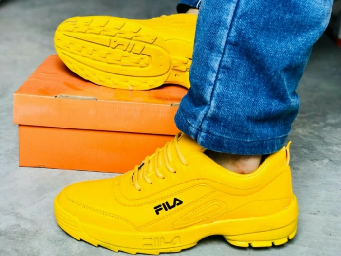 Fila shoes yellow clearance colour