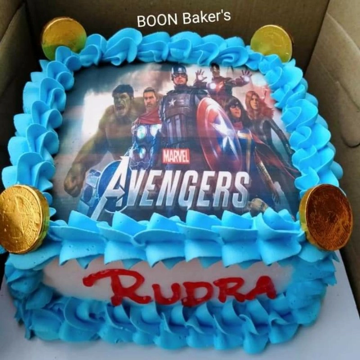 3 Number Avengers Theme Cake Delivery in Delhi NCR - ₹5,999.00 Cake Express