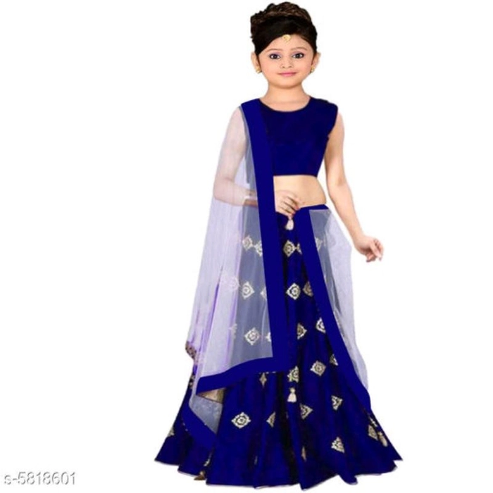 Buy Noyyal Kids Cottonsilk Ethnic Wear Lehenga Choli, 11 Years-12 Years  Online at Best Prices in India - JioMart.