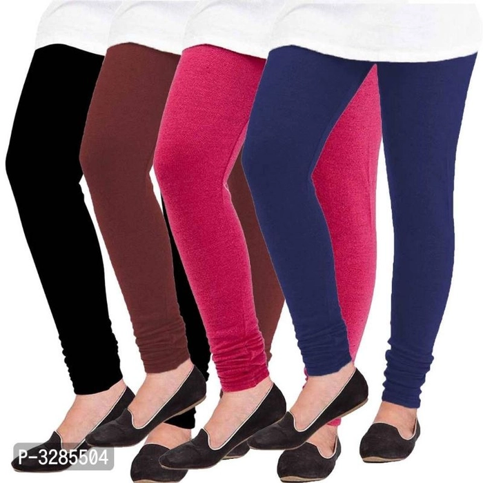 Buy Women's Cotton Soft & Stretchable Slim Fit Leggings for Women and  Girl's color Maroon, and Navy Blue ,free Size Combo Pack of 2 Online in  India - Etsy