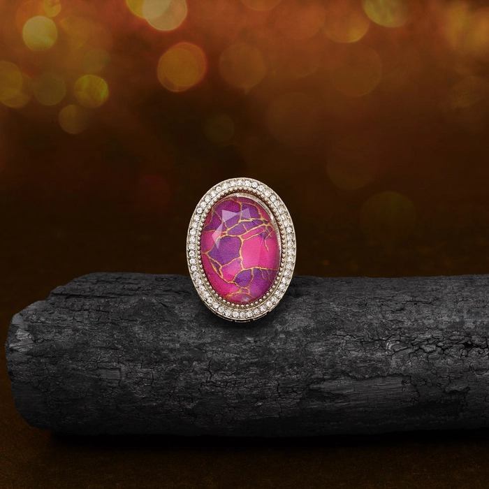 Regal Rani Color Kundan Ring For Women
