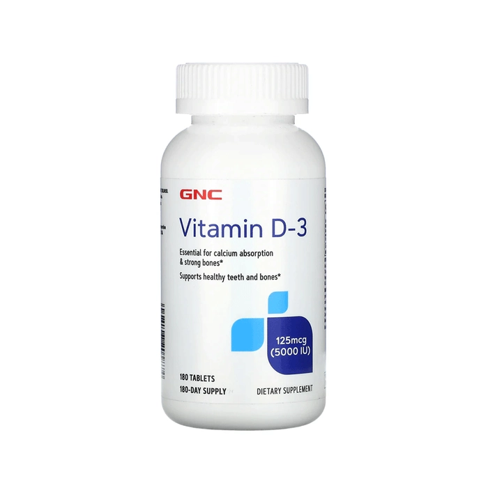 Gnc Vitamin D-3 Tab 125mcg (5000iu) 180s