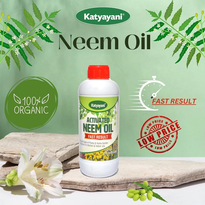 Evergreeness India Neem Oil for Plants Garden Kitchen Insect Spray Pest Control Organic Pesticide Fast Results | 900 ML | 900ml x 1 |