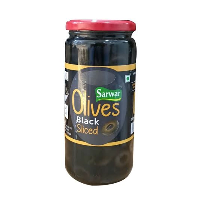 Sarwar Olives Sliced Black-450Gm