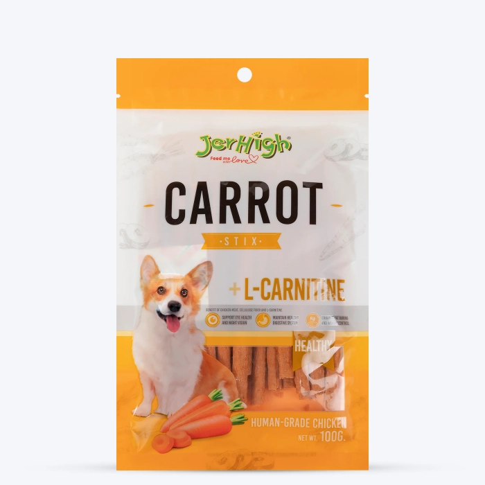 JerHigh Carrot Stix Dog Treats Healthy Tasty