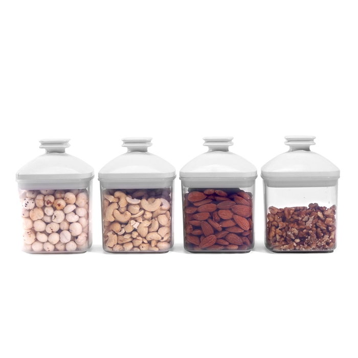 Castlefit Kitchen Containers 500 ml (Set of 4) White