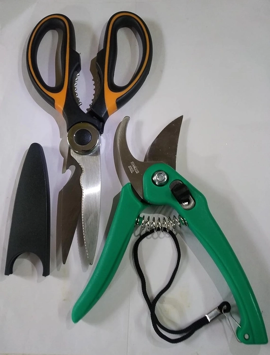 Evergreeness India Heavy duty Garden & Kitchen Scissor, Garden Cutter Tools (Set of 2)